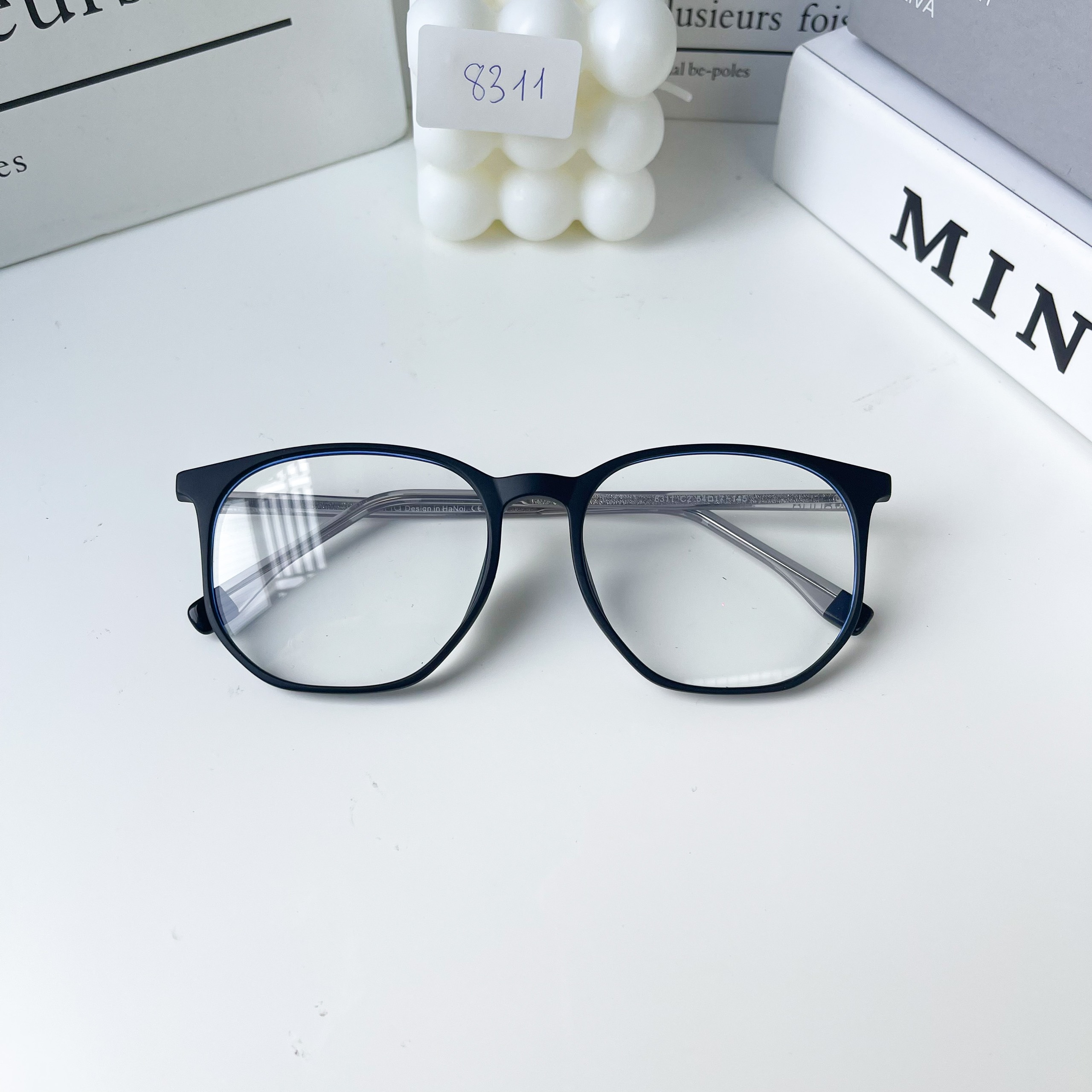 Gọng kính mắt thời trang ANNA nam nữ dáng vuông chất liệu kim loại cao cấp 250CN036