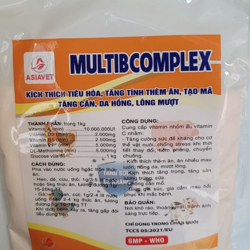 Gói Multibcomplex 100g kích thích thèm ăn, tiêu hóa tốt, tăng sức đề kháng cho thú cưng