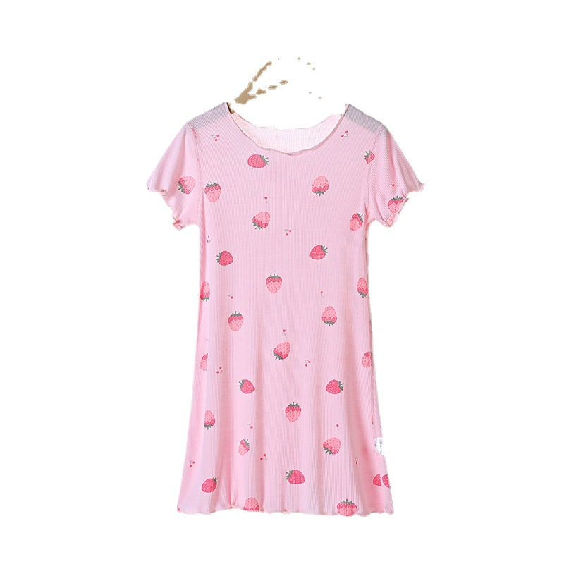 Váy cho bé gái chất vải thun co giãn mềm mịn thoáng mát. Váy bé gái dáng xuông mặc ở nhà siêu thấm hút-BKKIDS