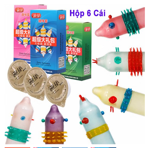 Bao Sao Su Gai Bi Lớn Extra Sensitive, Bcs Runbo tăng khoái cảm siêu mỏng/nhiều gel bôi trơn/kéo dài thời gian