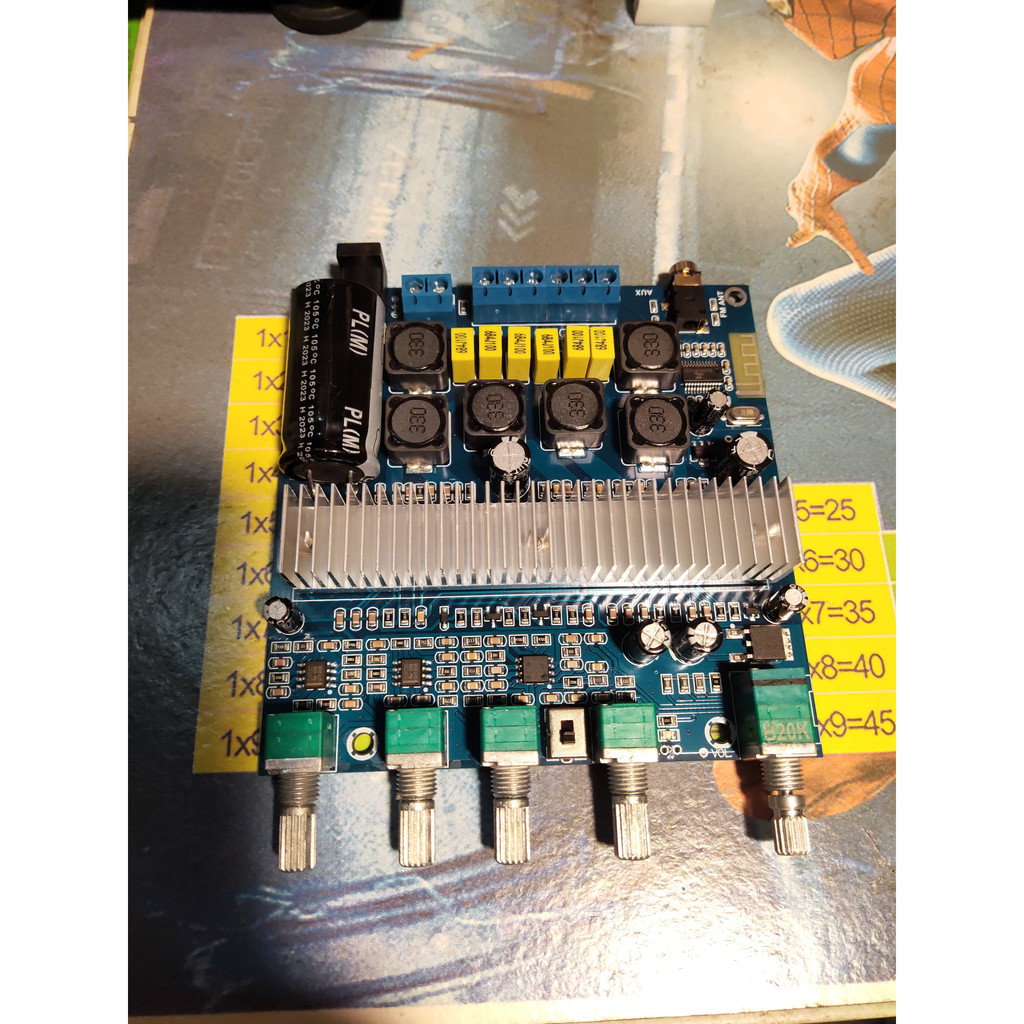 Mạch khuếch đại âm thanh Gemaudio  2.1 TPA3116D2 lõi kép công suất 100W+50W+50W