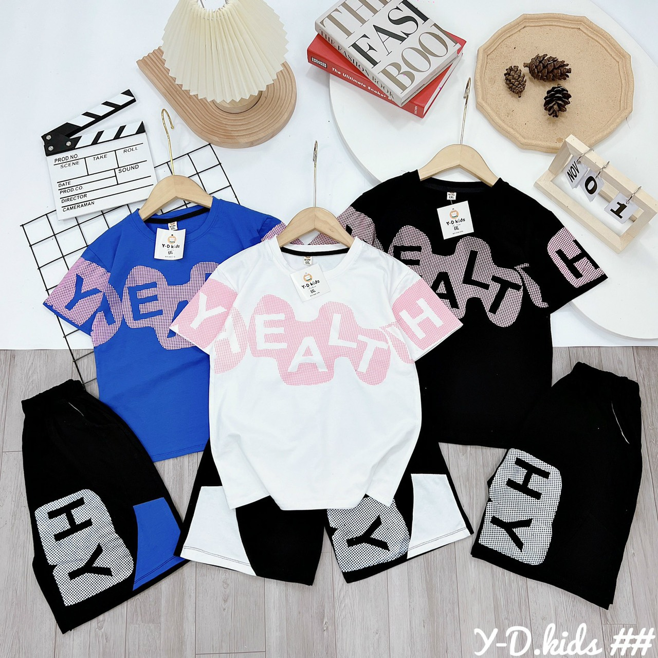 Bộ Cotton cao cấp Loang chữ đại cồ bé trai