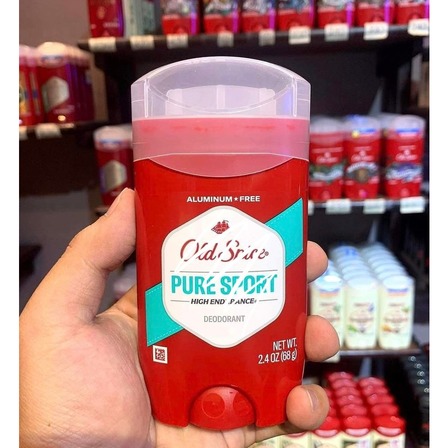 Lăn sáp khử mùi old spice pure sport 68g mỹ cho nam nữ ngăn tiết mồ hôi hàng chính hãng