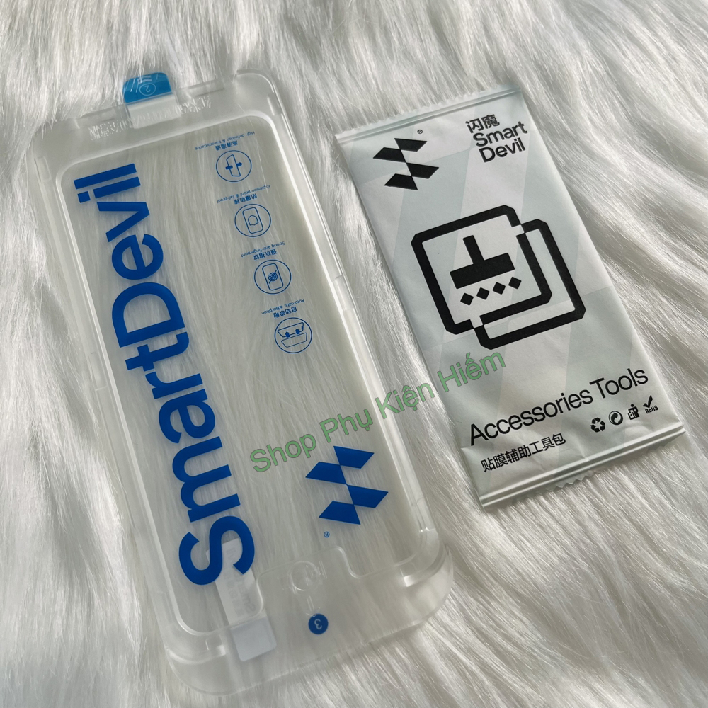 Bộ 2 kính cường lực Smart Devil cho Redmi K50 Ultra - K50 Pro - K50 - K40S - 12T - 12T Pro kèm khung dán