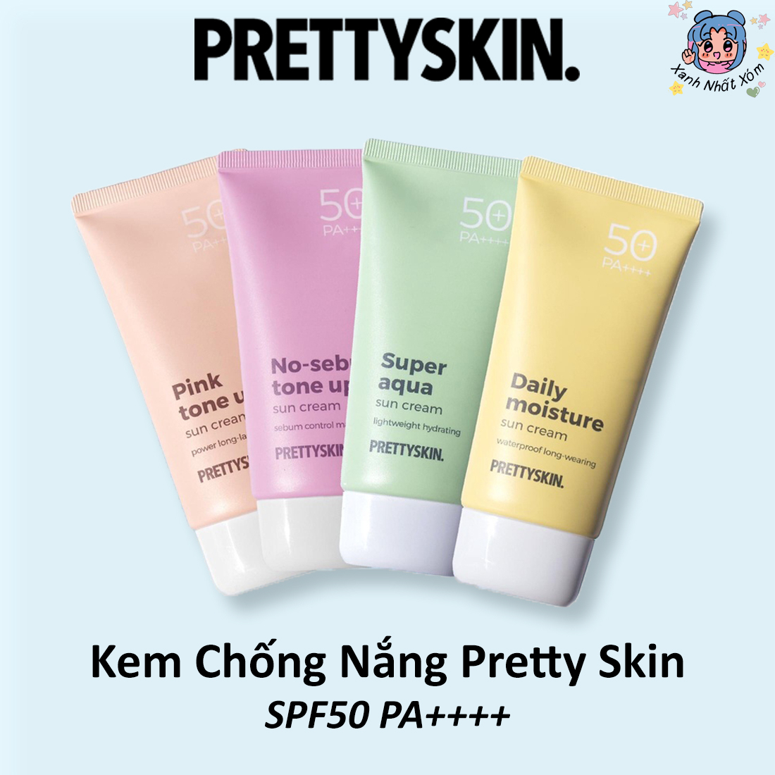 Kem Chống Nắng Pretty Skin SPF50 PA++++ 70g