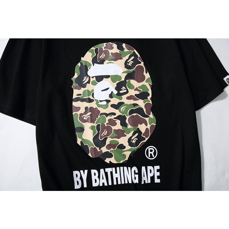 Áo thun cổ tròn ape babe milo và mẫu shark Nigo trẻ trung thanh lịch vải cotton cao cấp