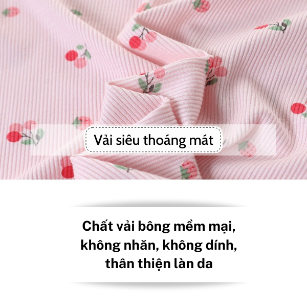 Váy cho bé gái chất vải thun co giãn mềm mịn thoáng mát. Váy bé gái dáng xuông mặc ở nhà siêu thấm hút-BKKIDS