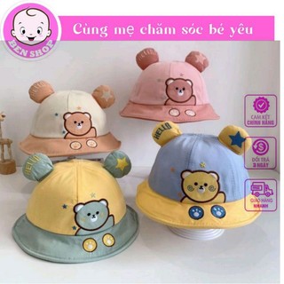  Mũ Tai Bèo Hình Gấu Cho Bé Mũ Rộng Vành Cho Bé Trai và Bé Gái 6 - 36 tháng 