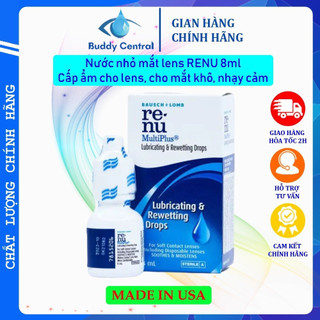 Nước nhỏ mắt Renu 8ml - Renu eye drop - Bausch & Lomb - USA - Buddy Central