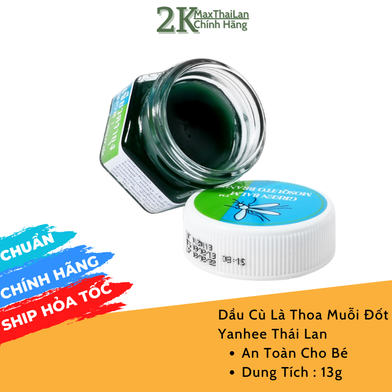 Dầu Thoa Chống Muỗi Đốt Cho Bé - Làm Dịu Vết Đốt Sưng Ngứa Yanhee thái lan 13g
