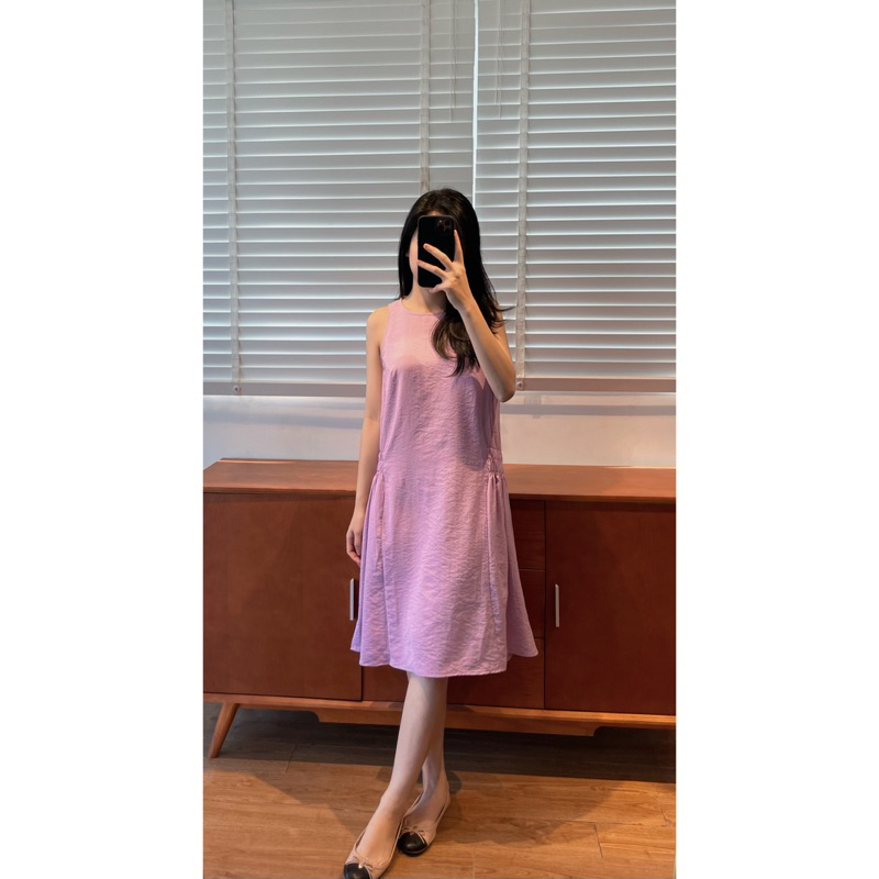 Maris Dress / Váy không tay nhún sườn