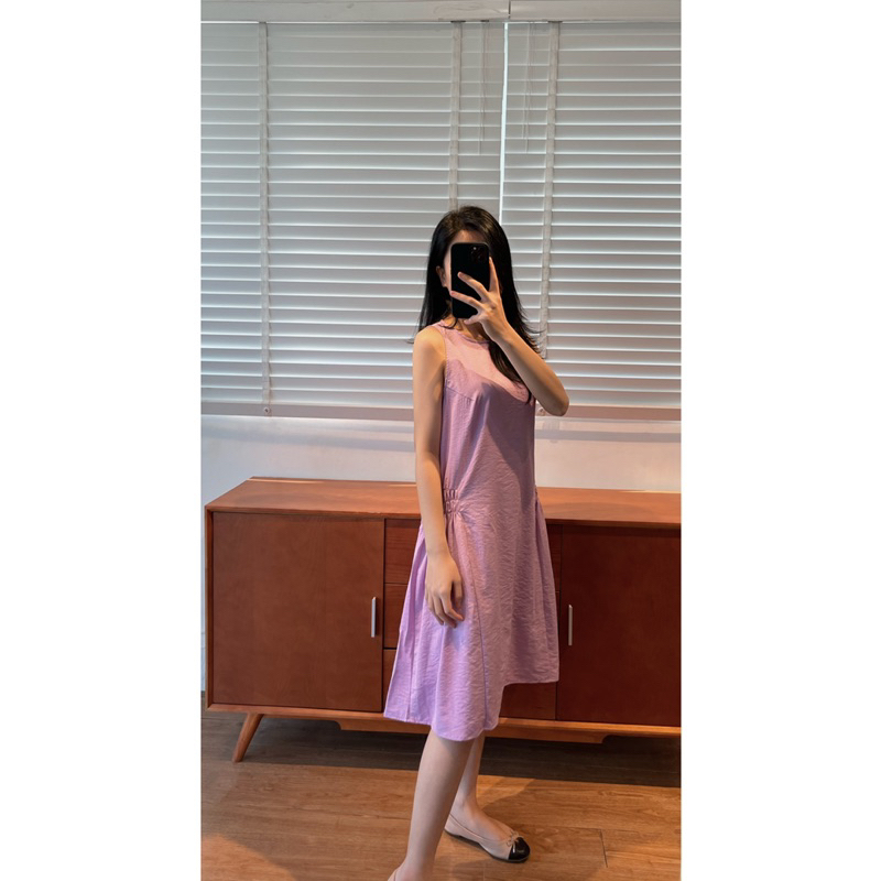 Maris Dress / Váy không tay nhún sườn
