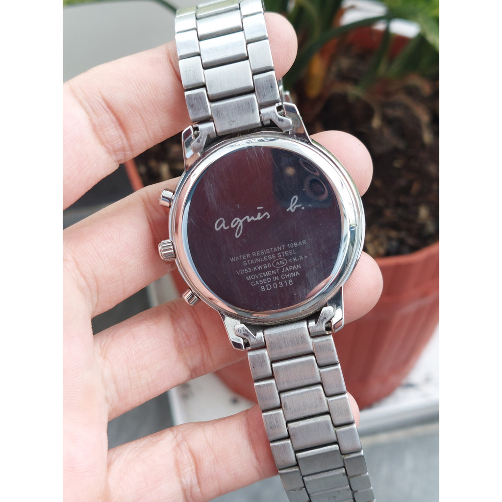 Đồng hồ nam Again 6 kim mặt xanh mực chạy pin hàng Si