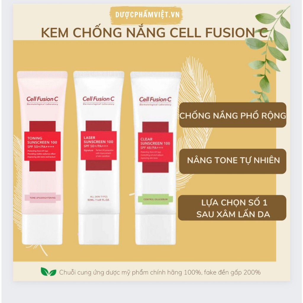 Kem chống nắng Cell Fusion C Suncreen all skin