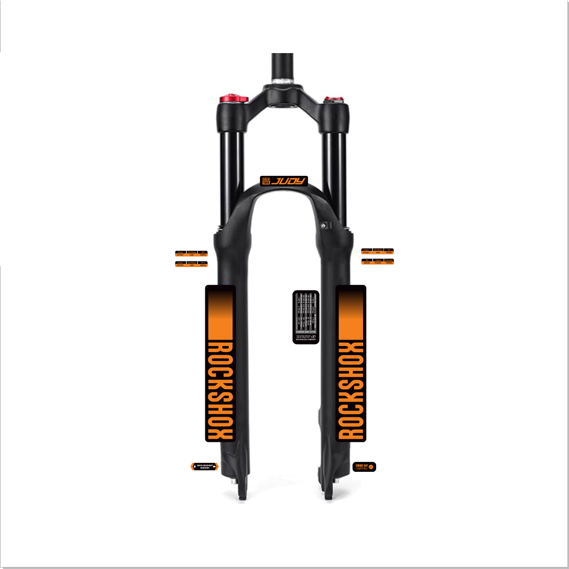 tem decal dán phuộc xe đạp địa hình rockshox judy 2021 | cheetahdecals.com