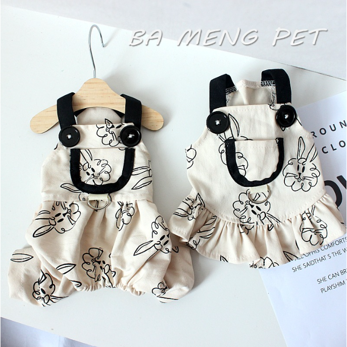 SET JUM VÀ VÁY YẾM CẶP ĐÔI THỎ CUTE MÁT MẺ MÙA HÈ CHO THÚ CƯNG