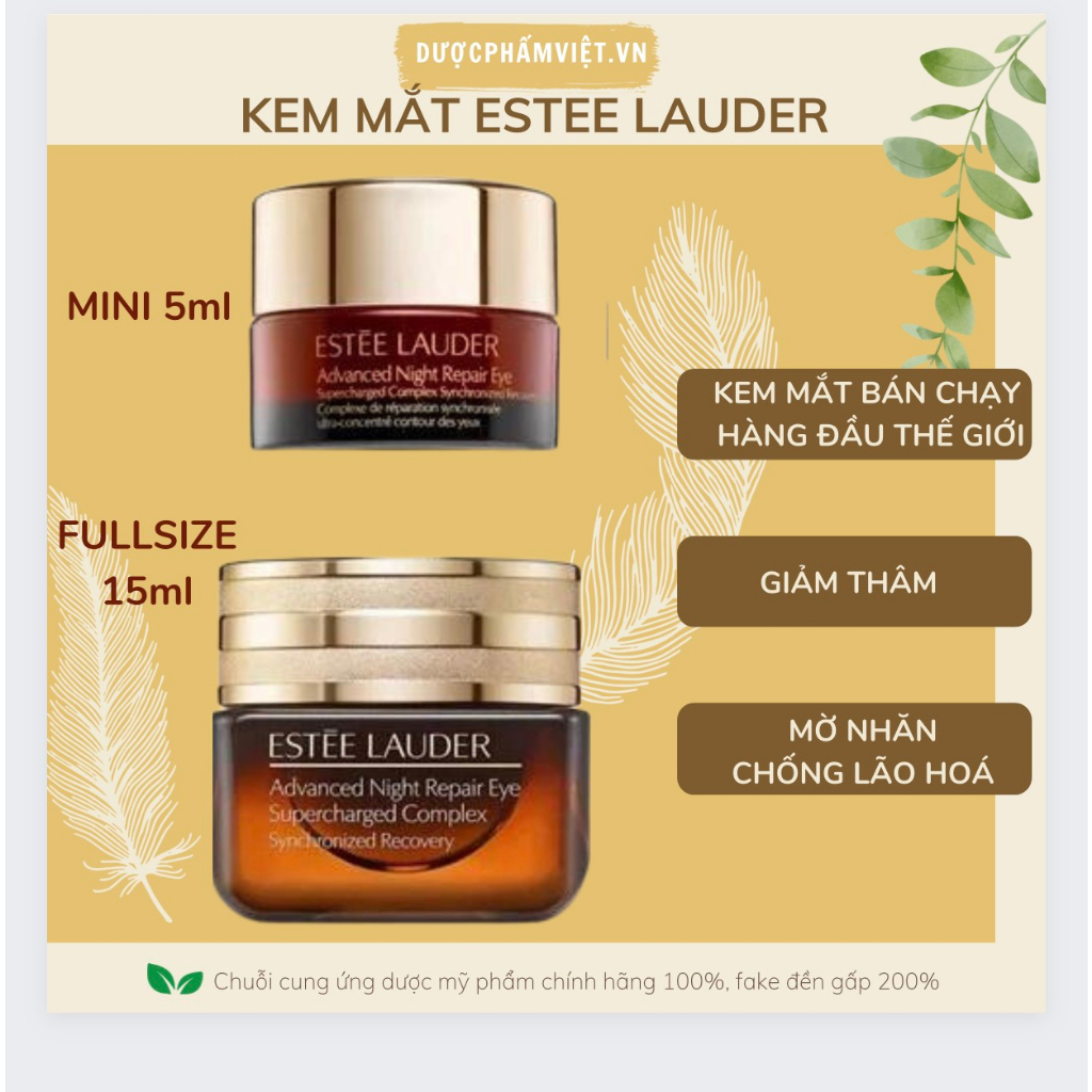 Kem Mắt Estee Lauder Advanced Night Repair Supercharged Complex Eye 3ml-5ml  Mini - Ester Este esteelauder