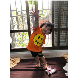 Quần legging lửng Drew cho bé trai gái, quần đùi legging dáng ôm cạp cao siêu co dãn chất tăm zip, hekids