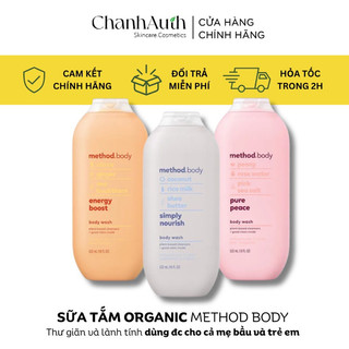 Sữa tắm Organic Method Body Wash Úc 532ml cấp ẩm lành tính an toàn cho da mịn màng sạch sâu