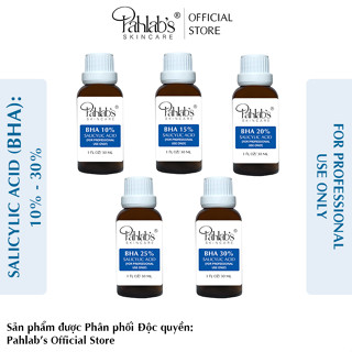 Peel BHA 10% BHA 15% BHA 20% BHA 25% BHA 30% - Nguyên liệu thẩm mỹ/Spa Pahlab's Handmade