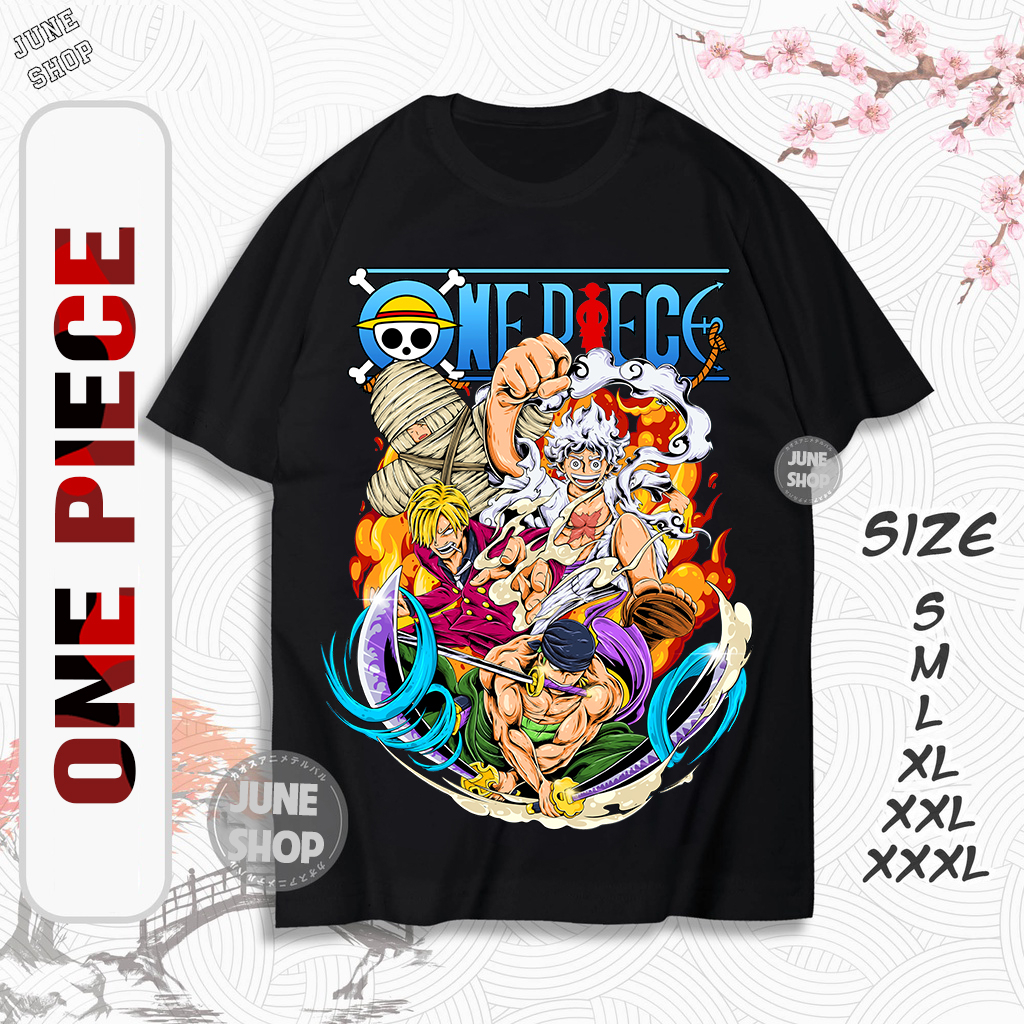 Áo phông One Piece, Áo Luffy, Zoro, Sanji, Ace mẫu mới, chất vải thun co giãn 4 chiều