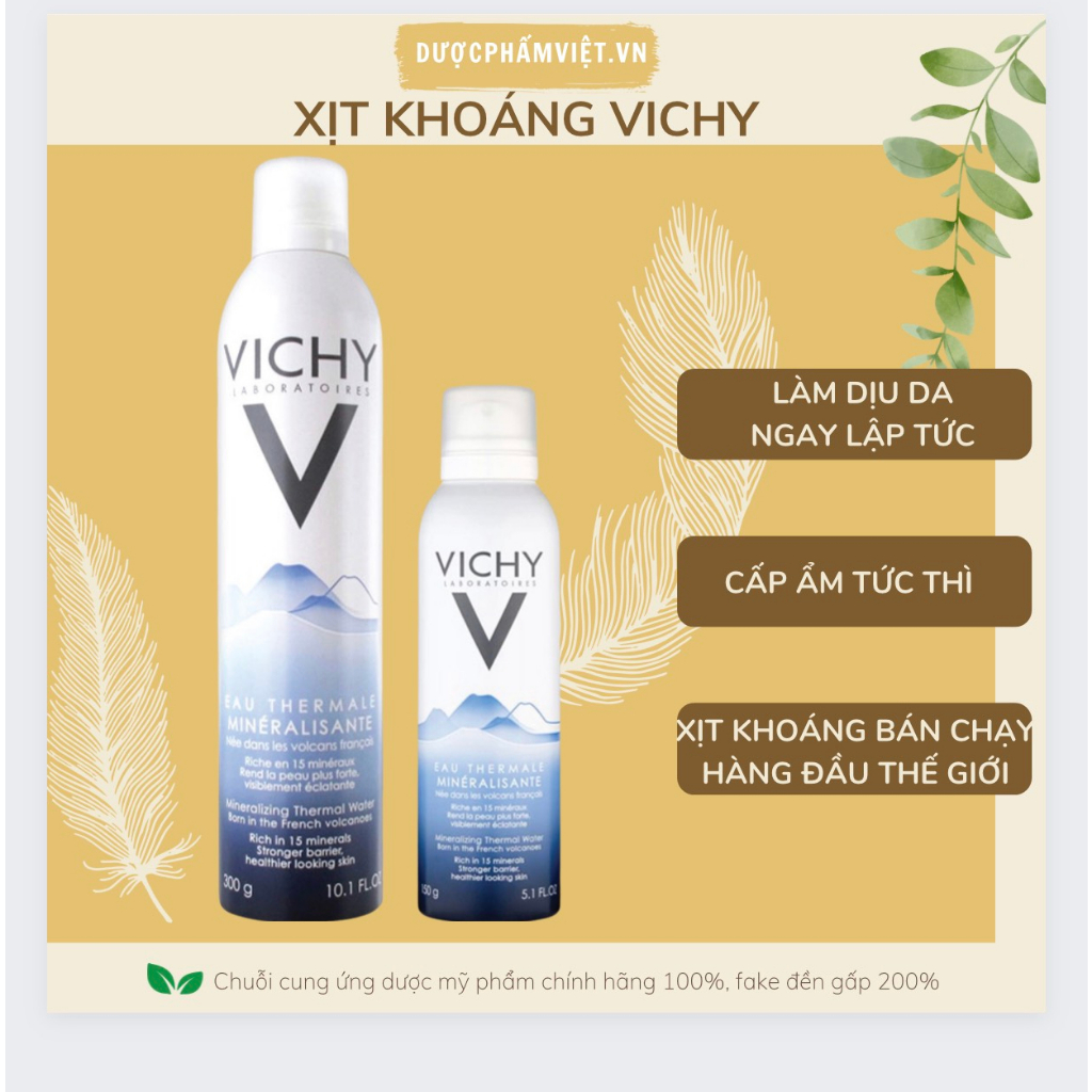 Xịt khoáng dưỡng da VICHY Mineralizing Thermal Water 50-150-300ml