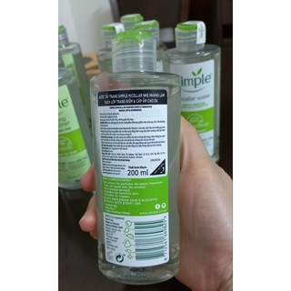Nước Tẩy Trang Simple Micellar Cleansing Water 200ml