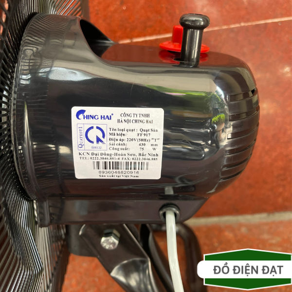 Quạt sàn ChingHai FF917, Quạt sàn cao cấp, Bảo hành 12 tháng