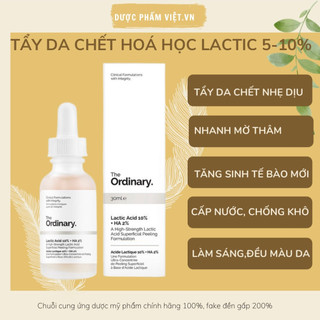Tinh chất dưỡng  The Ordinary Lactic Acid 10% + HA 30ml Chính Hãng