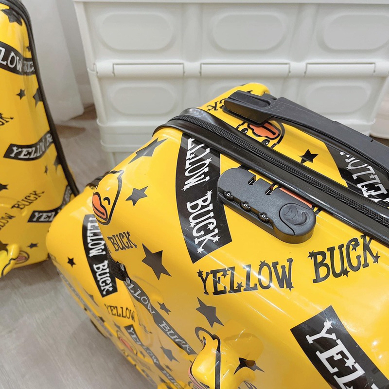 Yellow B.duck Hàng Có Sẵn Vali Kéo Hình Chú Vịt Vàng 22 Inch Có Thể Ngồi Và Ngồi Xe Đạp Cho Trẻ Em