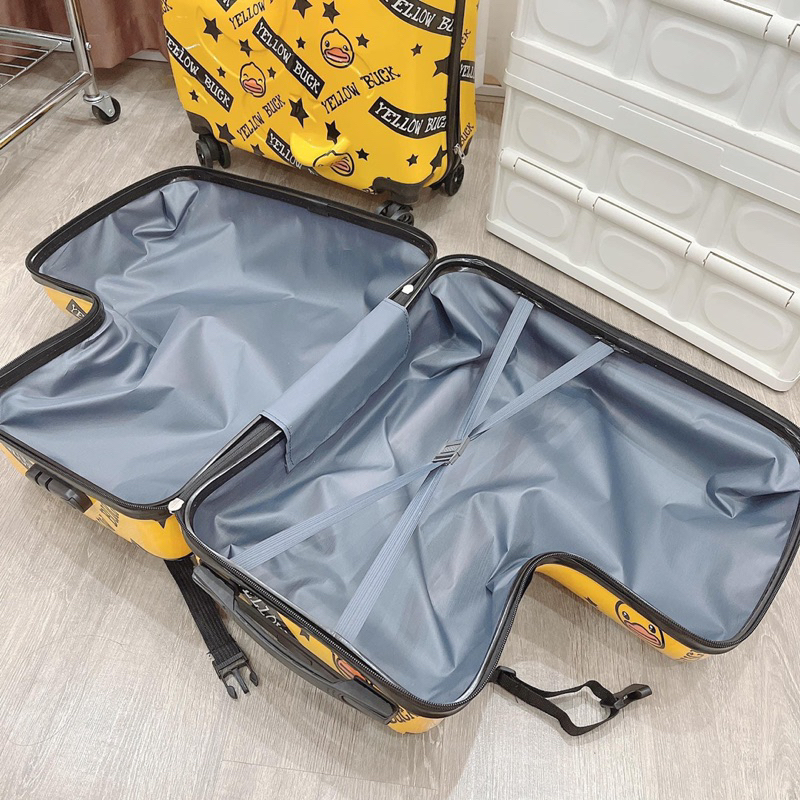 Yellow B.duck Hàng Có Sẵn Vali Kéo Hình Chú Vịt Vàng 22 Inch Có Thể Ngồi Và Ngồi Xe Đạp Cho Trẻ Em
