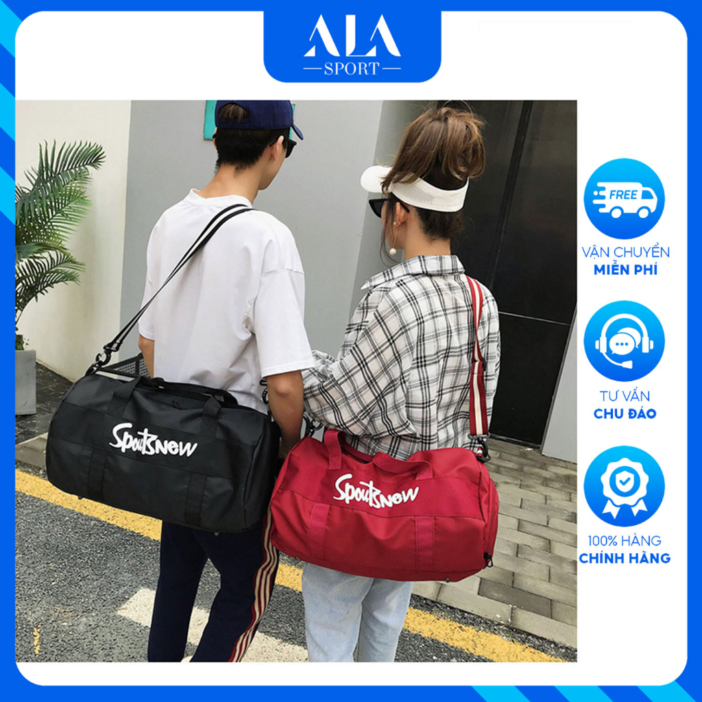 Túi Du Lịch Thời Trang Thể Thao Dã Ngoại Tiện Dụng Túi Trống Vải Cao Cấp Chống Thấm Nước Có Ngăn Riêng Để Giày TU03