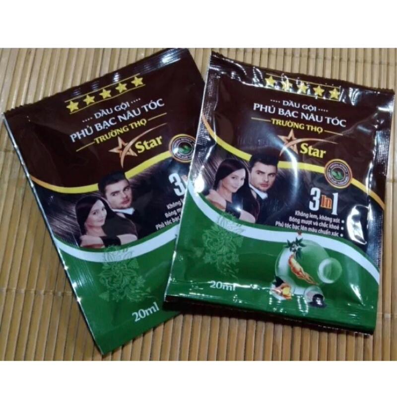 Gói dầu gội phủ bạc Dạ Thảo Liên 2 màu đen-nâu