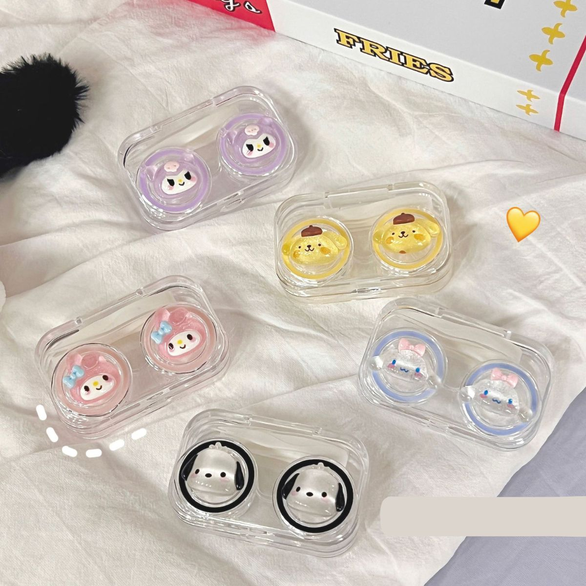 Hộp đựng lens mini họa tiết dễ thương SH121