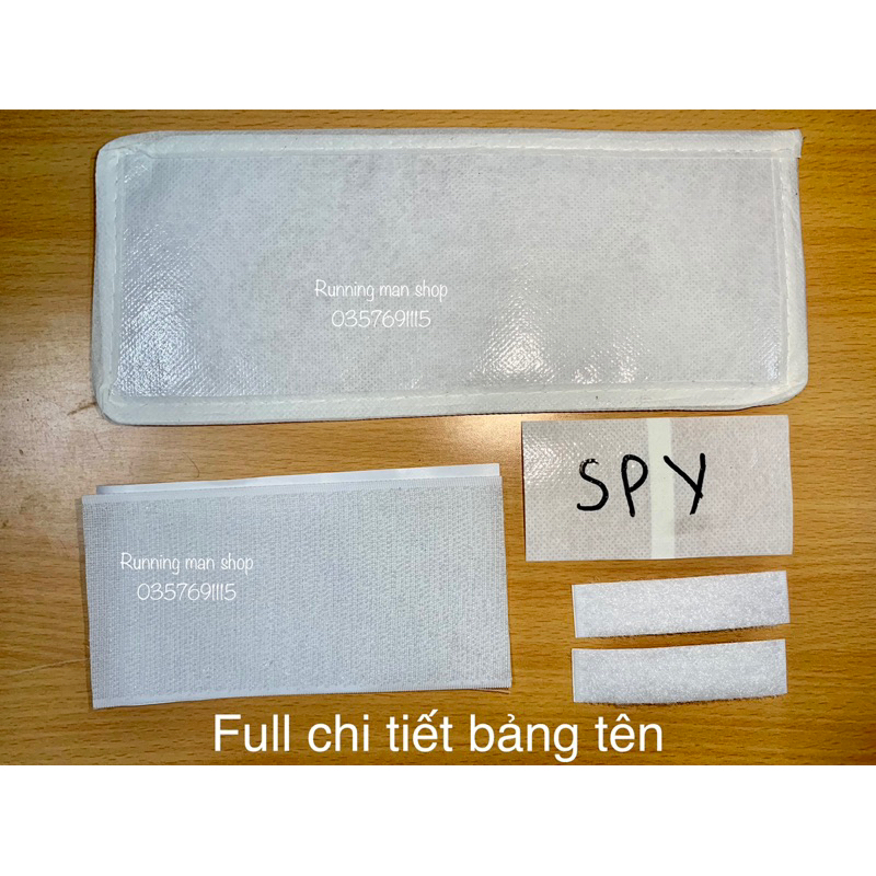 Bảng tên running man, hàng chuẩn