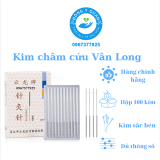 Kim Châm Cứu Vân Long- Kim Châm Cứu vô trùng dạng vỉ- Đầy đủ kích thước- Date mới nhất
