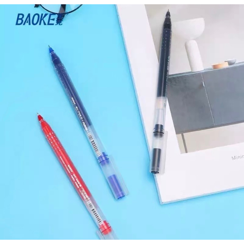 Bút gel mực nước liền thân Baoke PC5158 ngòi 0.5mm siêu nhiều mực