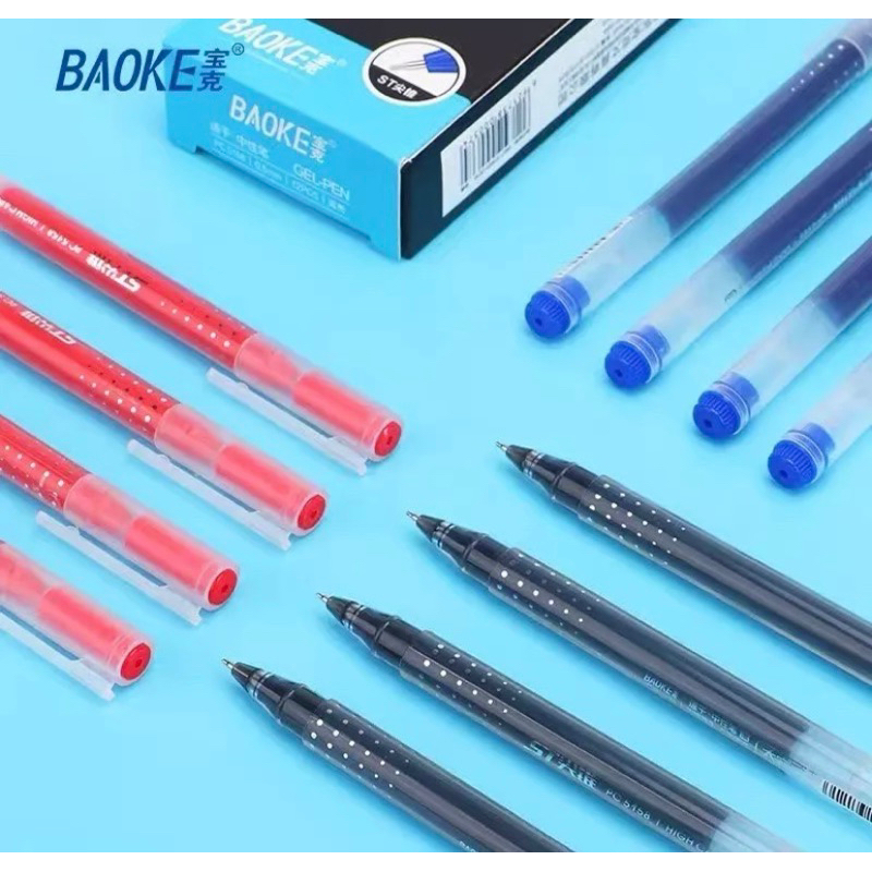 Bút gel mực nước liền thân Baoke PC5158 ngòi 0.5mm siêu nhiều mực