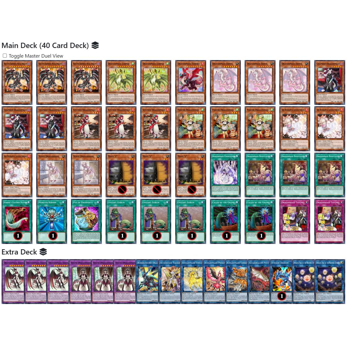 Bài YuGiOh - Bộ 54 lá bài Dragonmaid- Dragonmaid Deck - Card Game VN Giá Rẻ