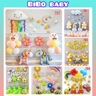 Sét bóng Happy Children's day, sét bóng 1/6 trang trí ngày quốc tế thiếu nhi - BiBo baby