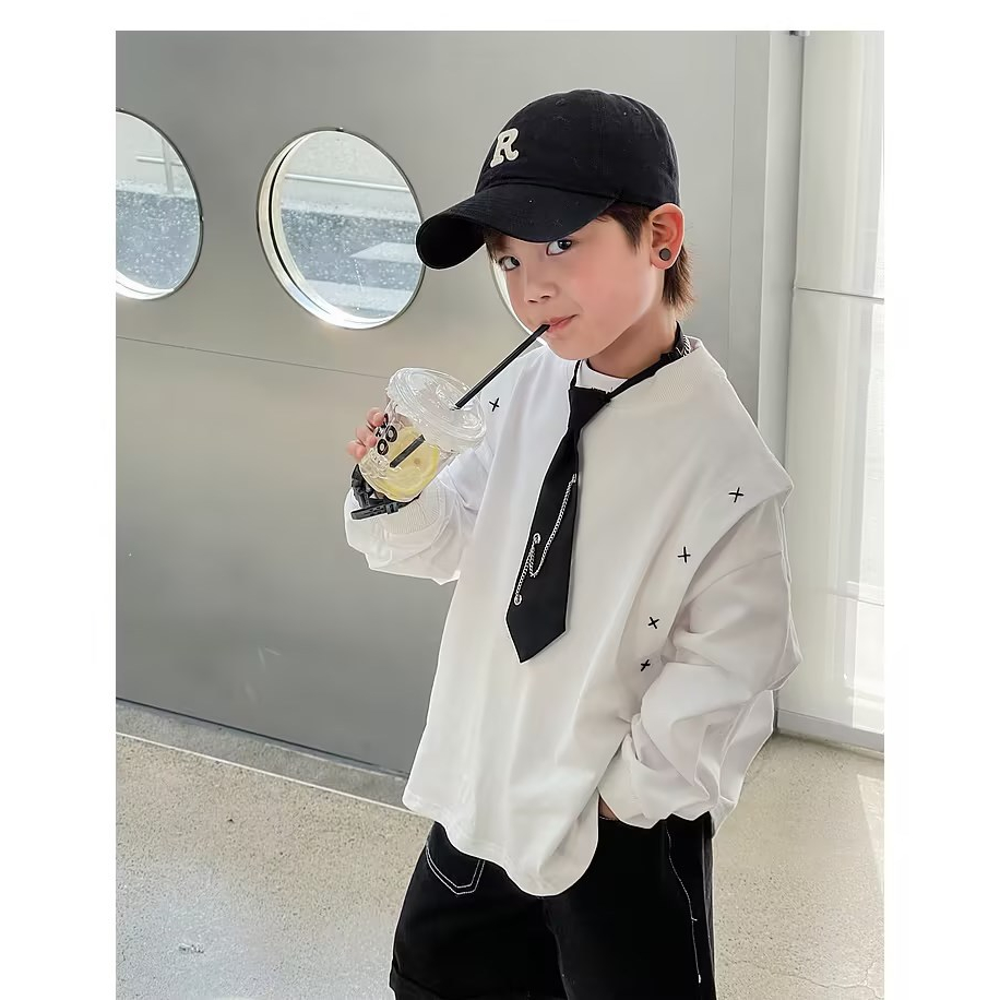 Cà vạt bé trai cá tính CA1, hàng quảng châu cao cấp