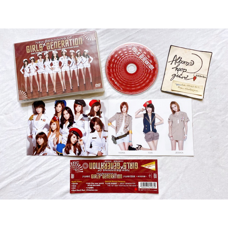 Snsd  mini album New beginning of Girls Generation đã khui seal, gồm DVD và mini booklet như hình.