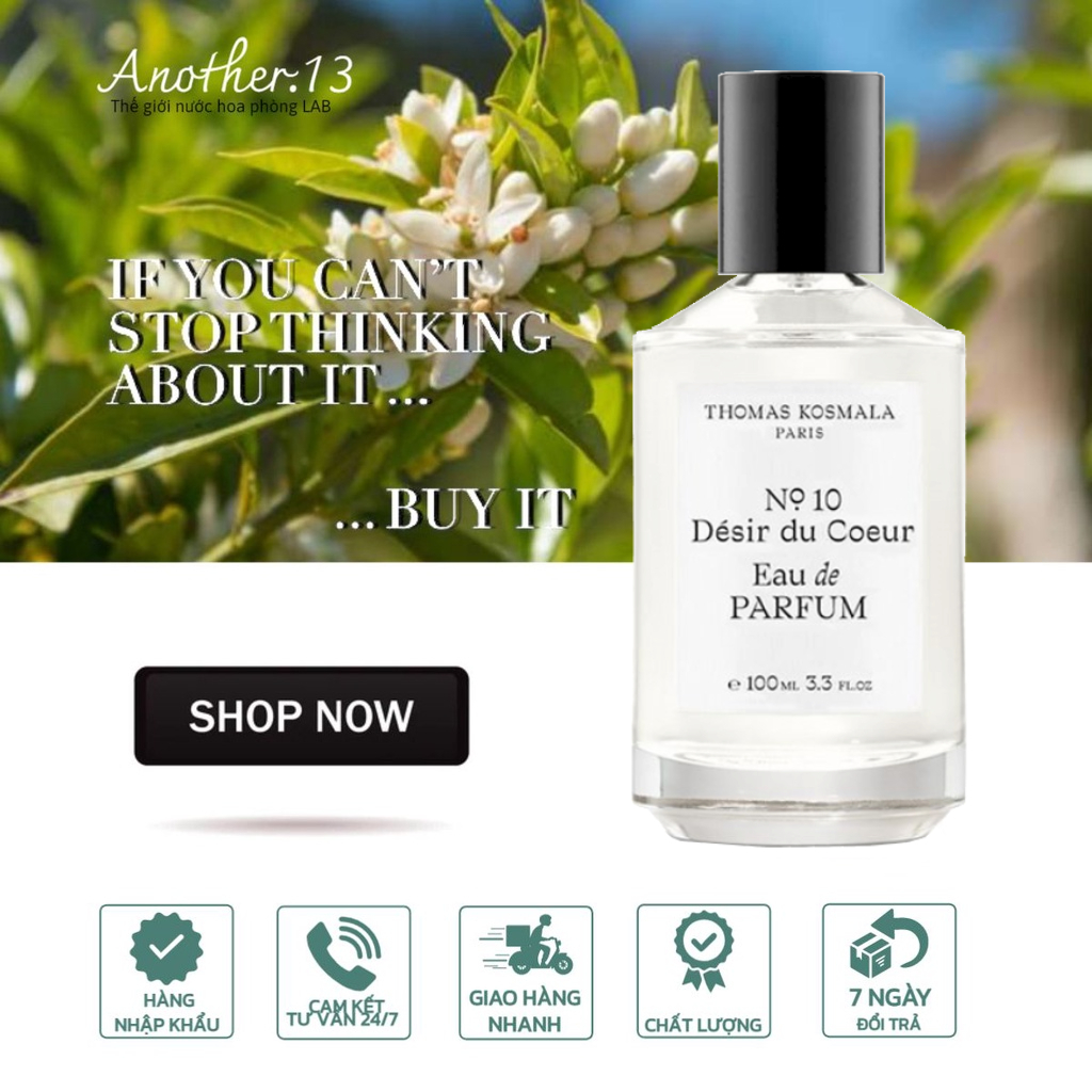 ⁂︎ 10ml┊ Nước hoa Niche - Thomas Kosmala No.10 Desir Du Coeur / EDP