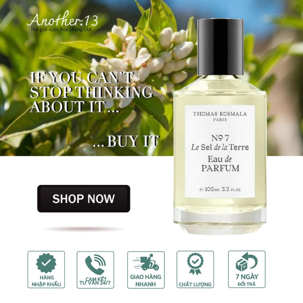 ⁂︎ 10ml┊ Nước hoa Niche - Thomas Kosmala No.7 Le Sel de la Terre / EDP
