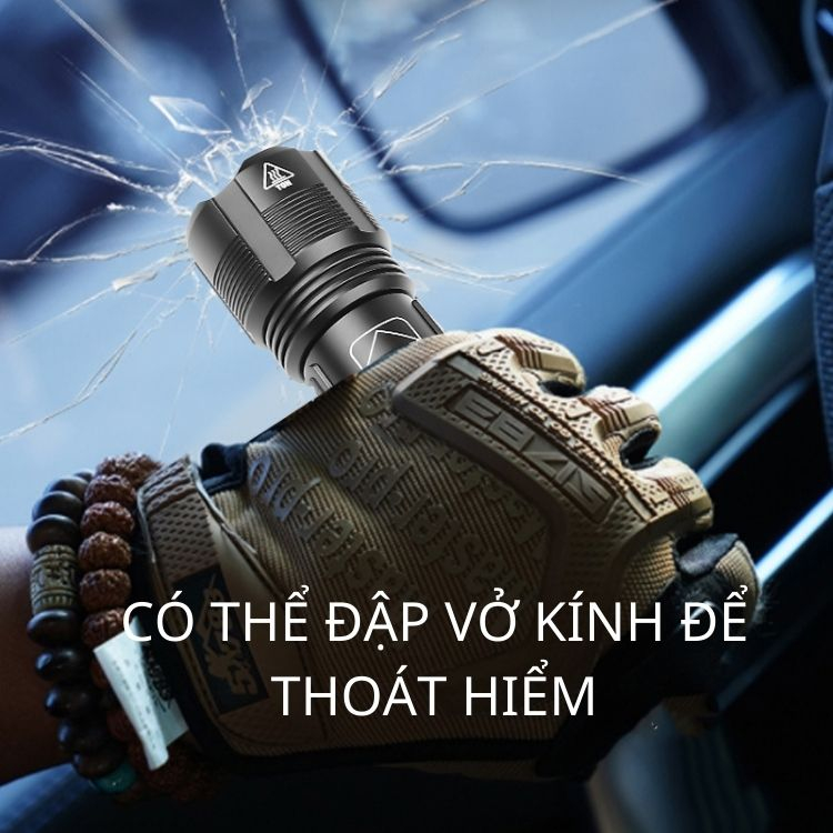 Đèn pin siêu sáng led XHP50 MÃ 12, LED COB cầm tay pin 18650