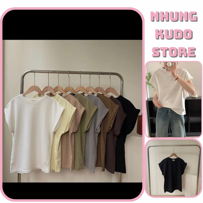 áo tay hến nhiều màu thun mềm mát form baby tee fit người Nhungkudo