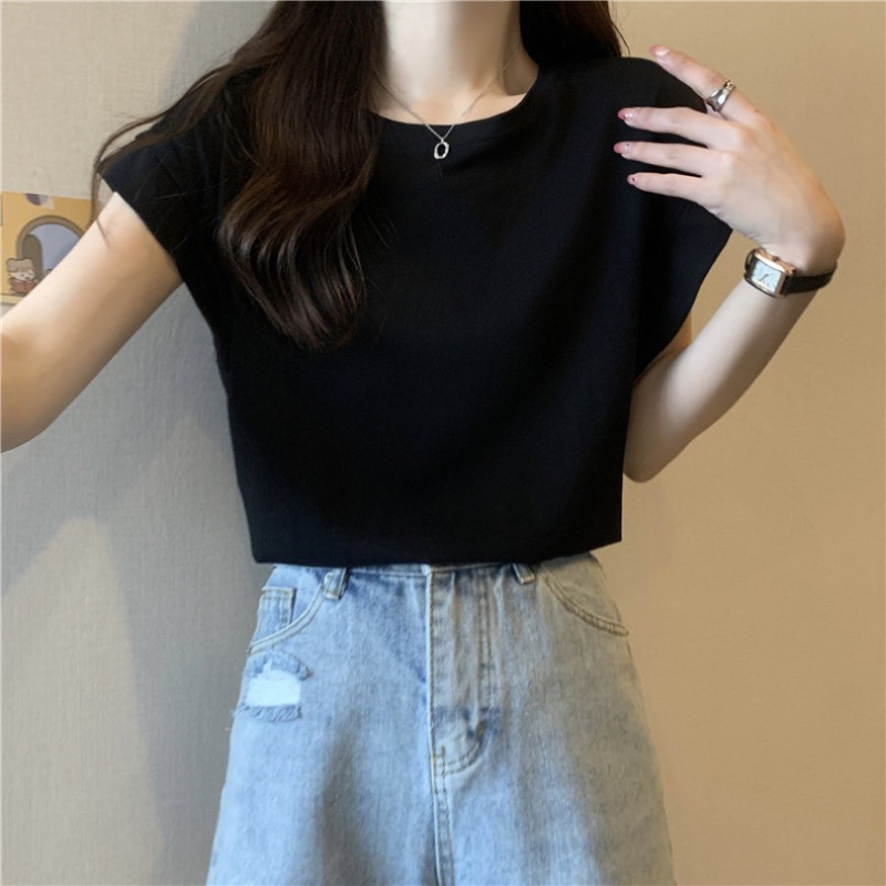 áo tay hến nhiều màu thun mềm mát form baby tee fit người Nhungkudo