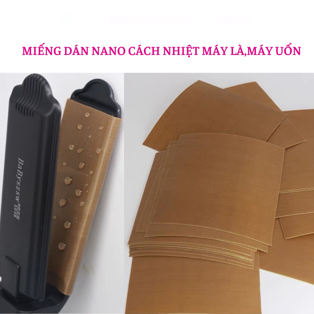 Miếng Dán Nano bọc Máy Là, máy duỗi Tóc