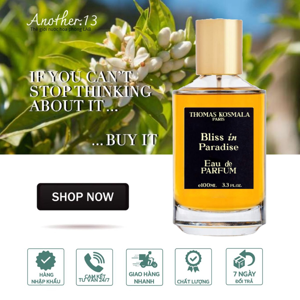 ⁂︎ 10ml┊ Nước hoa Niche - Thomas Kosmala Bliss In Paradise / EDP
