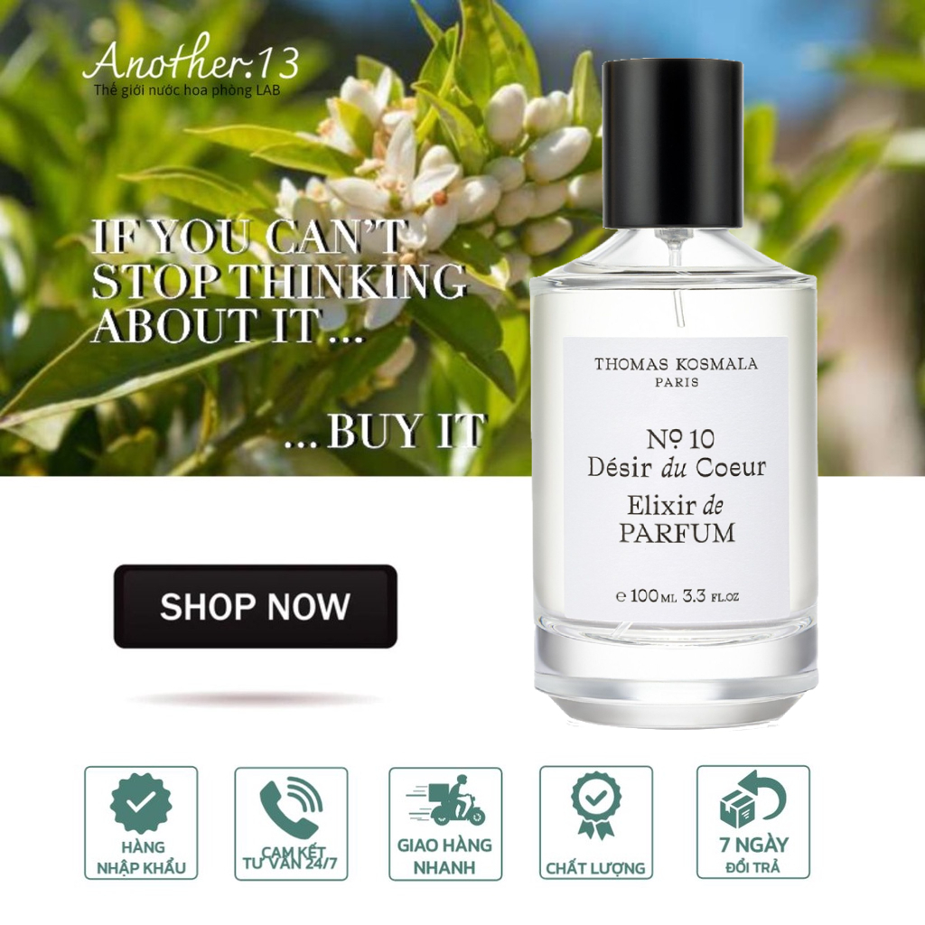 ⁂︎ 10ml┊ Nước hoa Niche - Thomas Kosmala No.10 Desir Du Coeur / Elixier De Parfume